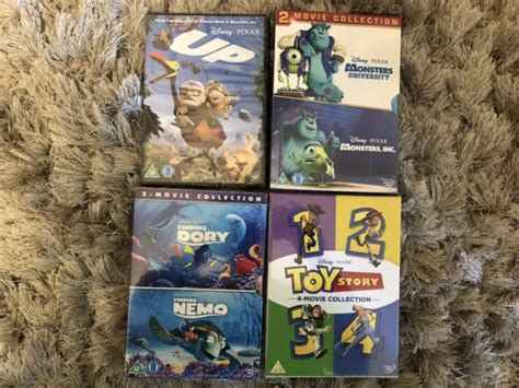 Disney Up Toy Story Monsters Finding Nemo Dory Dvd Bundle £25