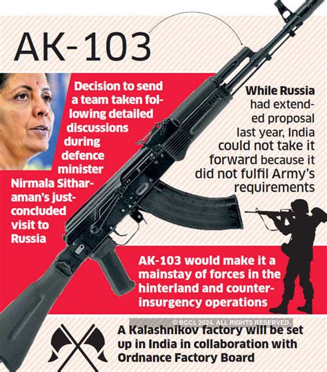 nirmala sitharaman govt firms up plans for made in india kalashnikov rifles