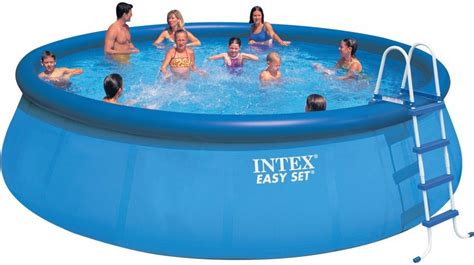 Intex Easy Set Saltwater Inflatable Pool Package 18ft X 48