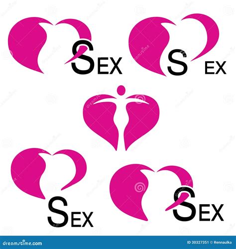 Iconos Del Corazón Sex Symbol Ilustración Del Vector Ilustración De Pares Amantes 30327351