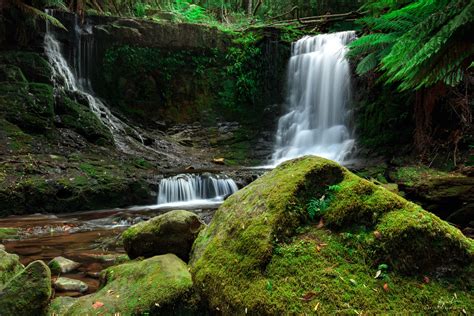 Earth Greenery Moss Rock Waterfall Wallpaper 3000x2000 1198074