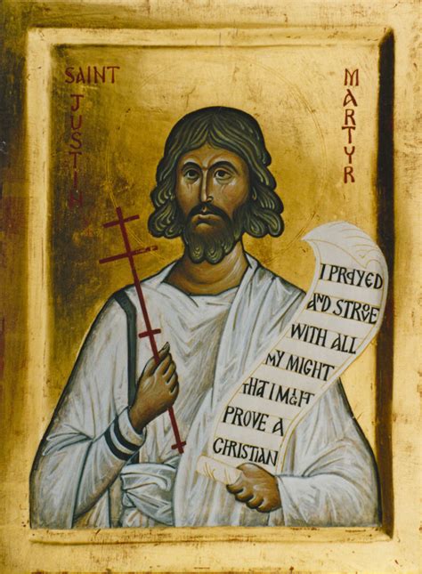 St Justin Martyr Aidan Hart Sacred Icons