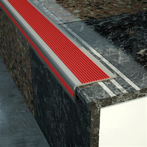 Stair Tread Edgeindoor Stair Step Protector Laminated Nose Edge Transition Strip With Non Slip