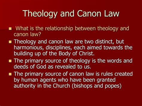 Ppt Introduction To Canon Law Powerpoint Presentation Id1185460