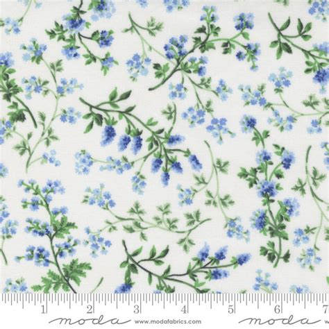 Summer Breeze 2023 Fabric Yardage Sold By The Half Yard Tossed Sprigs