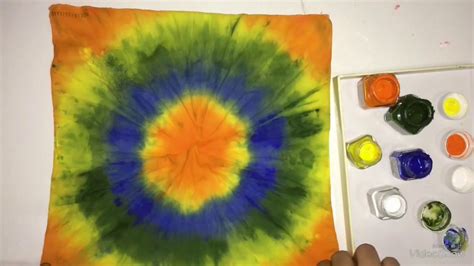 Easy And Fun Tie And Dye Technique Using Fabric Paints Diy Fabric
