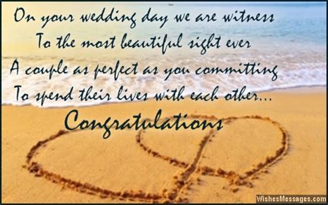Wedding Couple Wishes Congratulations On Getting Married Quotes