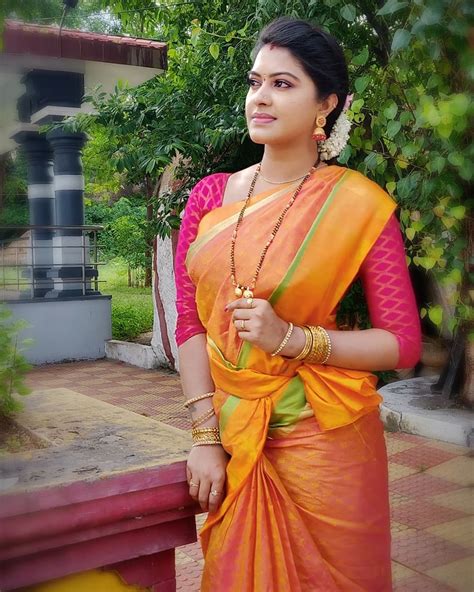Serial Actress Rachitha Mahalakshmi Dinesh Beautiful Saree Pics