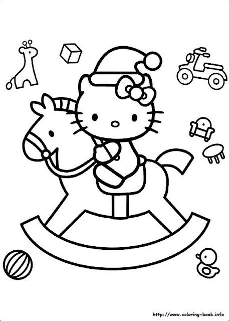 DIBUJOS INFANTILES DE NAVIDAD DE HELLO KITTY PARA COLOREAR (HELLO KITTY