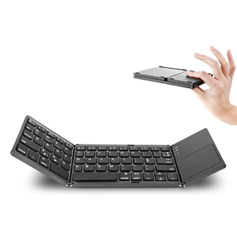 Foldable Bluetooth Keyboard Folding Mini Wireless Keyboard With
