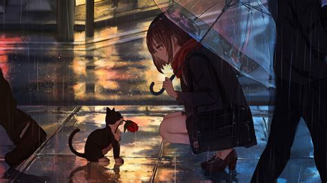 Rain Aesthetic Anime Wallpapers Wallpaper Cave