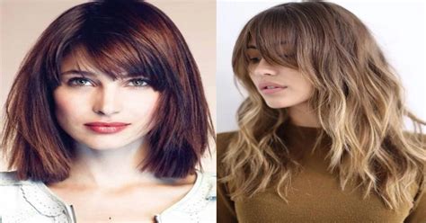 Latest Medium Hairstyles With Bangs For Women