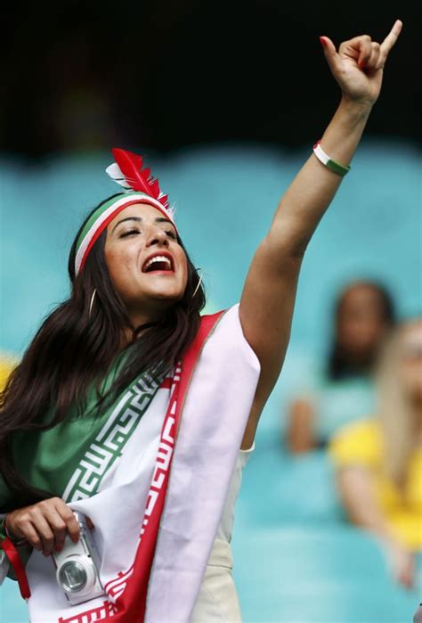 Most Photogenic Fans At The 2014 World Cup Football Girls Hot Football Fans Persian Football