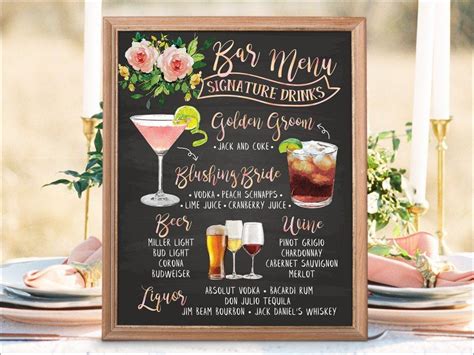 Menu Ideas For Cocktail Party Designs And Examples 14 Psd Ai Examples