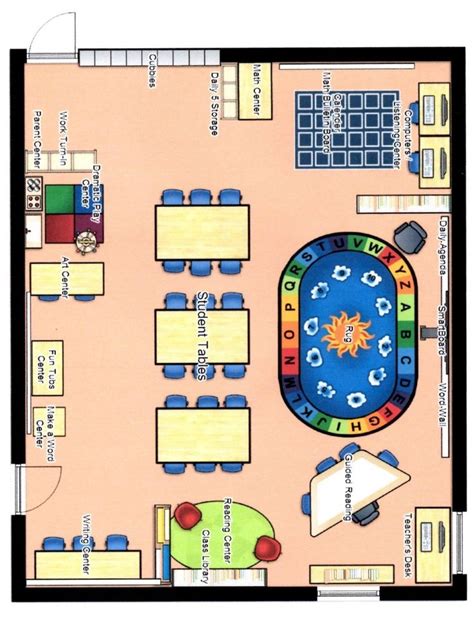 25 Pre K Classroom Floor Plan Markcritz Template Design