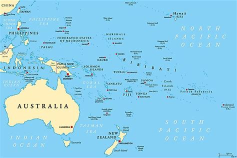 The 10 Most Populated Countries In Oceania