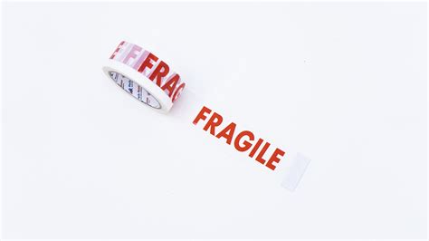 Printed Warning Tape Fragile 50mm X 66m Us Pack Master