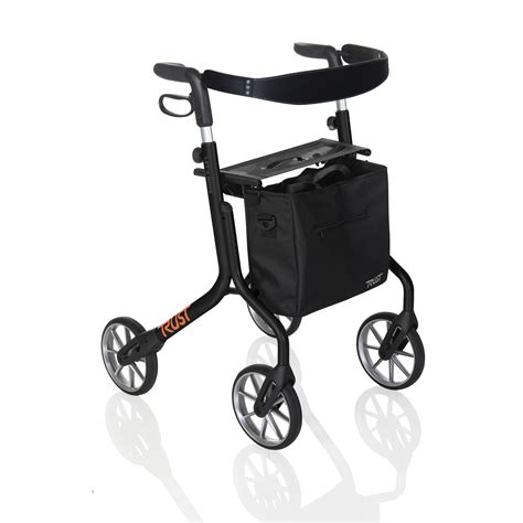 Stander Lets Move Rollator Lightweight Four Wheel Walker With Seat