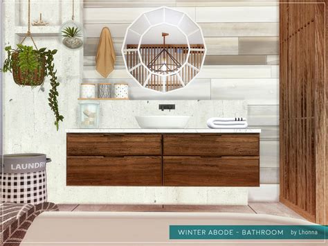 Winter Abode Bathroom By Lhonna At Tsr Sims 4 Updates