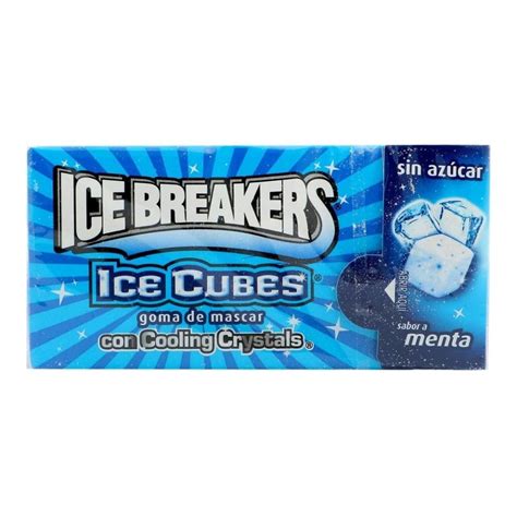 Goma De Mascar Ice Breakers Ice Cubes Sabor Menta Sin Azúcar 23 G Walmart