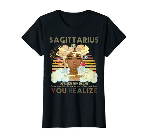 Womens Im A Sagittarius Girl Zodiac Birthday T Shirt T Shirt