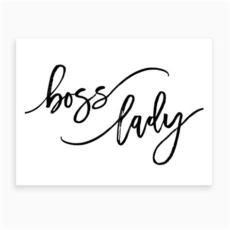 Boss Lady I Art Print In 2022 Boss Tattoo Boss Lady Decor Boss Lady