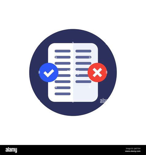 Pros And Cons Icon With A List Stock Vector Image And Art Alamy