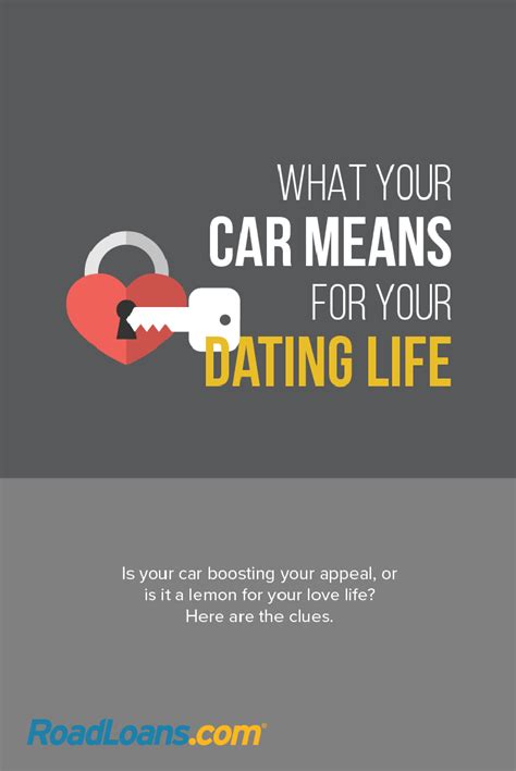 Go out and do some meetup or other activities, and go from there… or even bars, as long in the last 20 years of using dating app on and off, i have never been successful. What does your car mean for your dating life? Here are the ...