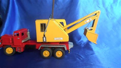 1950s Gragstan Heavy Steel Operating Toy Steam Shovel And Truck Combo