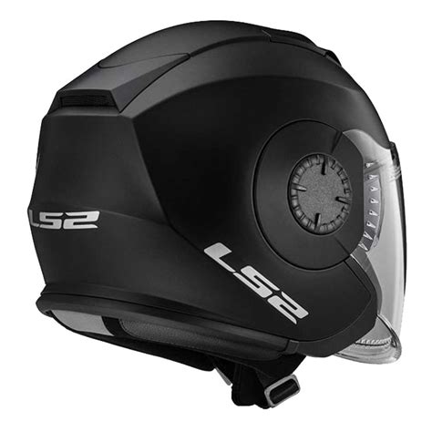 Ls Helmets Open Face Verso Motorcycle Helmet Solid Matte Black