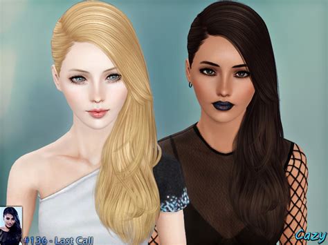 Last Call Hairstyle By Cazy Sims 3 Hairs