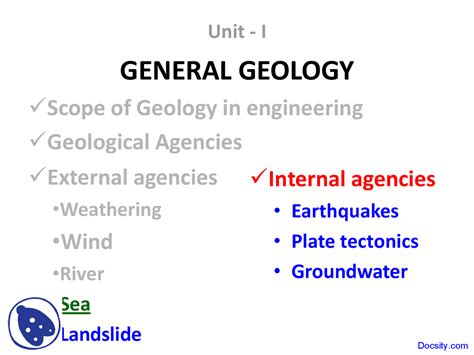 Scope Of Geology Engineering Geology Lecture Slides Docsity