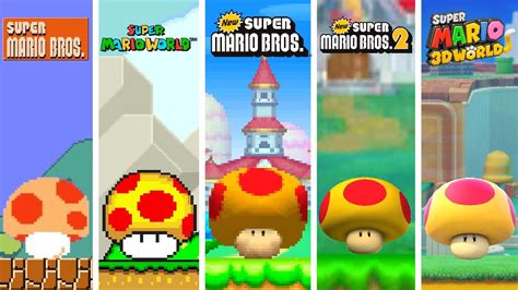Mega Mushrooms In 2d And 3d Mario Games Youtube