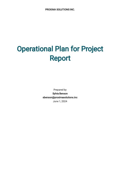 10 Free Operations Report Templates Edit And Download