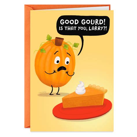 Sweet Surprises Pumpkin Pie Funny Thanksgiving Card Greeting Cards