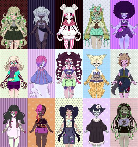 The Fears As Anime Girls Made Using Monster Girl Maker 2 By Ghoulkiss