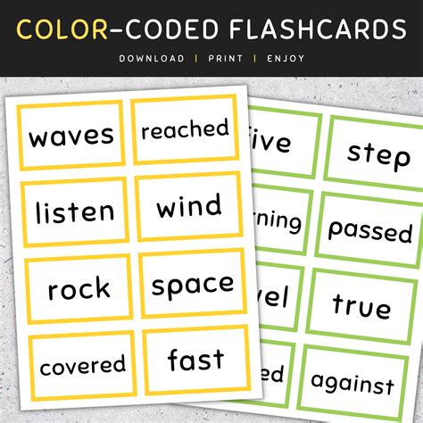Fry Sight Words Flash Cards Frys Fourth 100 Sight Words 301 400