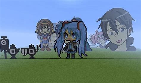I do not own this art i got permission from the creator of the mod. Chibi Miku Minecraft Project