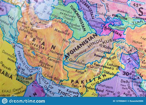 Map Of Middle Eastern Countries In The Easten Part Stock Image Image