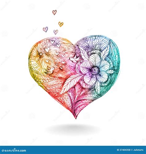 Abstract Colorful Heart Vector Eps 10 Stock Vector Illustration Of