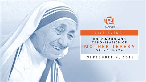 Live Event Canonization Of Mother Teresa Of Kolkata
