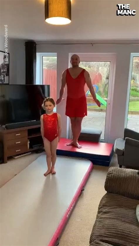 The Manc Dad Joins In Daughters Gymnastics Routine