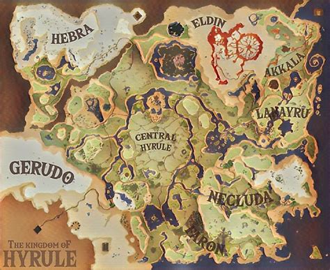 Breath Of The Wild Complete Map Maping Resources