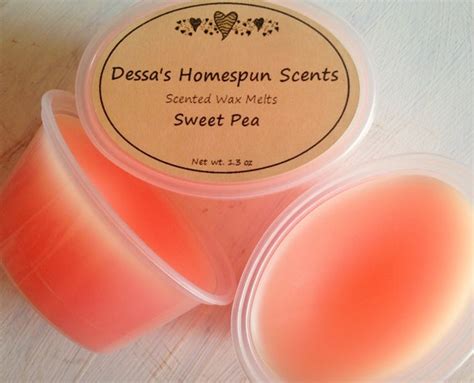 Sweet Pea 3 Scented Wax Melts Scent Shots By Dessashomespunscents