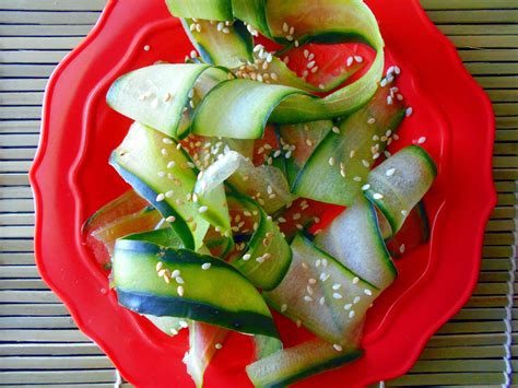 Cucumber Salad Made Japanese Style Recipe Cucumber Salad How To