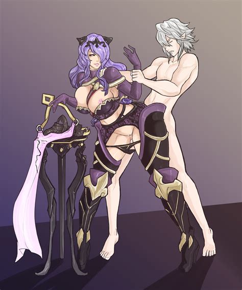 Rule 34 Arm Grab Armor Breasts Breasts Out Camilla Fire Emblem Clenched Teeth Clothed Female