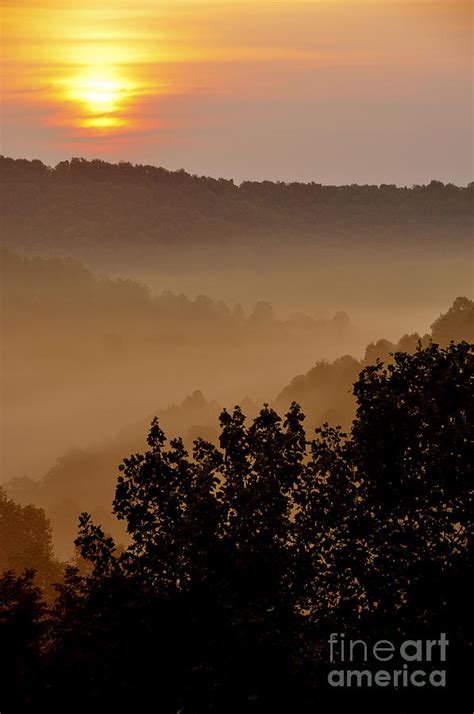 Misty Mountain Sunrise Photograph By Thomas R Fletcher Fine Art America