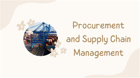 Procurement And Supply Chain Management The Essentials