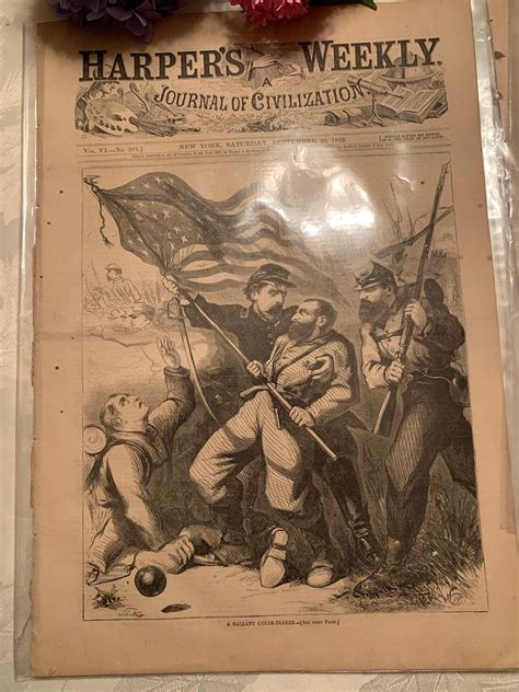 Lot Of 3 Harpers Weekly Civil War Etsy