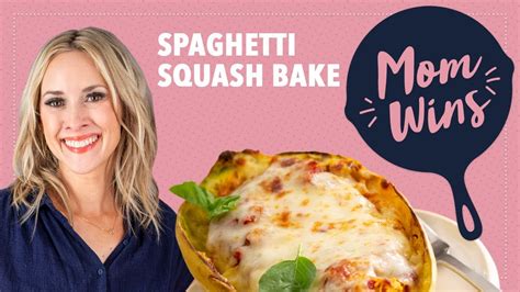 Cheesy Spaghetti Squash Bake With Bev Weidner Mom Wins Food Network Youtube